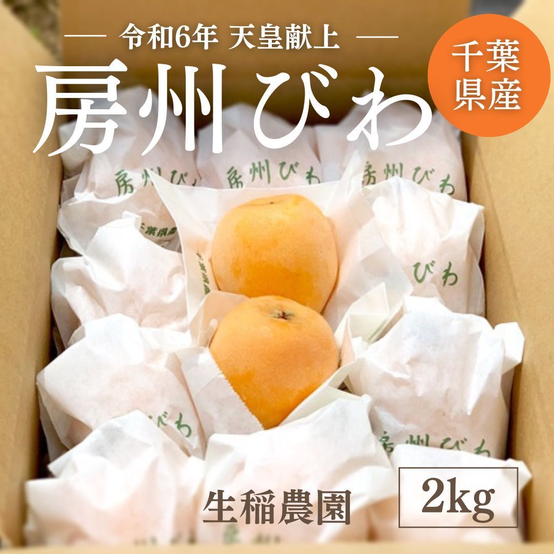 びわ 生稲農園 房州びわ 2kg 24～30個 サイズ色々 枇杷 皇室献上の実績 父の日 千葉県南房総市 5|中旬～5|下旬より出荷