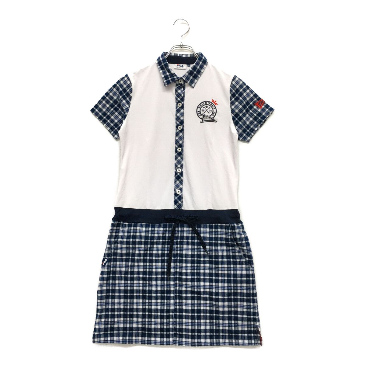 レディース フィラゴルフ FILA GOLF ワンピース M 紺×白