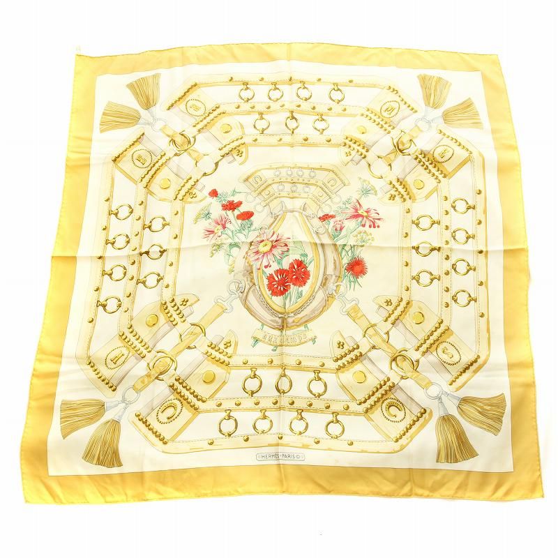 HERMES エルメス カレ 90 シルク aux champs フィールドへ 67c410646e8f1.webp