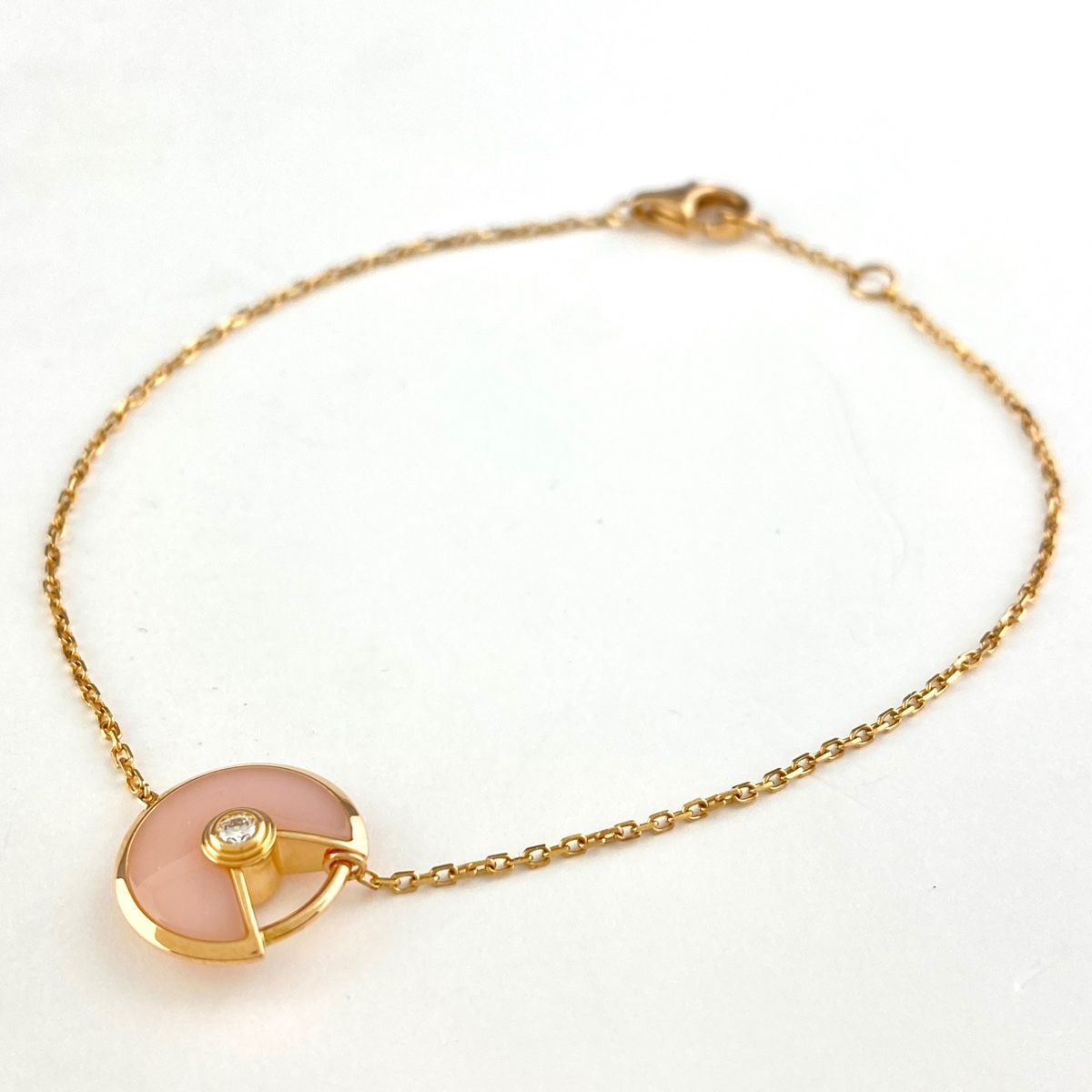 在庫一掃 カルティエ CARTIER アミュレット エクストラ スモール ブレスレット 腕輪 マザーオパール ブレスレット 750 レディース