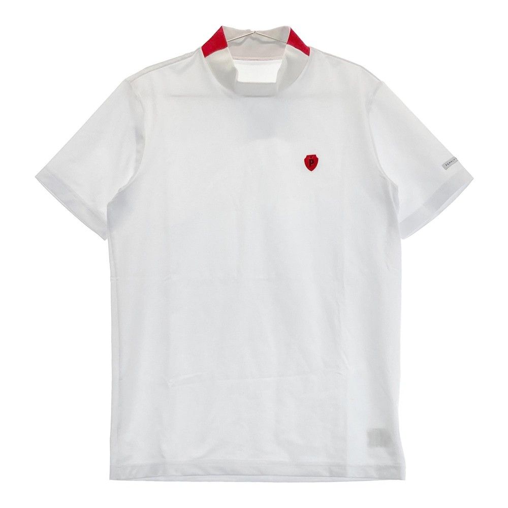 サイズ：5 PEARLY GATES パーリーゲイツ 2022年モデル ハイネック 半袖Tシャツ  ホワイト系 [240101288642]# ゴルフウェア メンズ ストスト