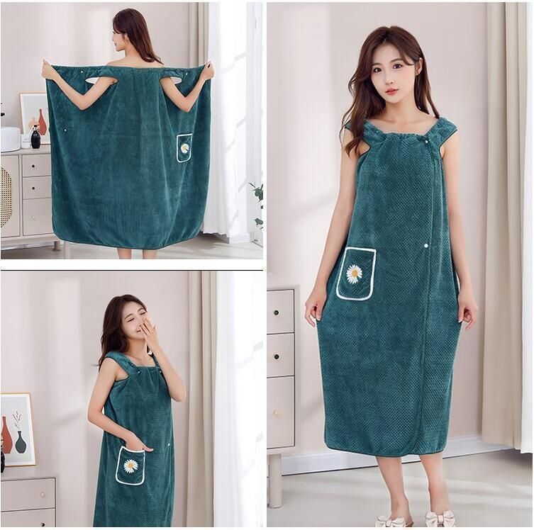 着るバスタオル ワンピース 大きい サイズ ラップタオル バスローブ レディース大判タオル 5色 お風呂上がり ルームウェア コーラルフリー USTAUSTRALIA_COM_AU