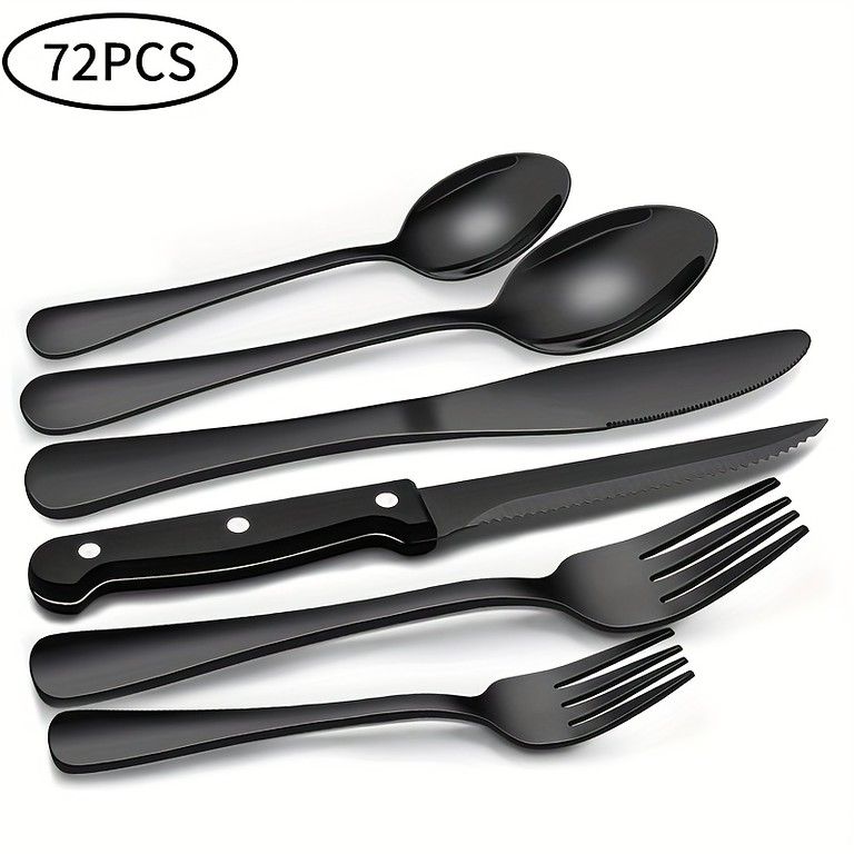 パーティーに最適 ブラック72個12人用