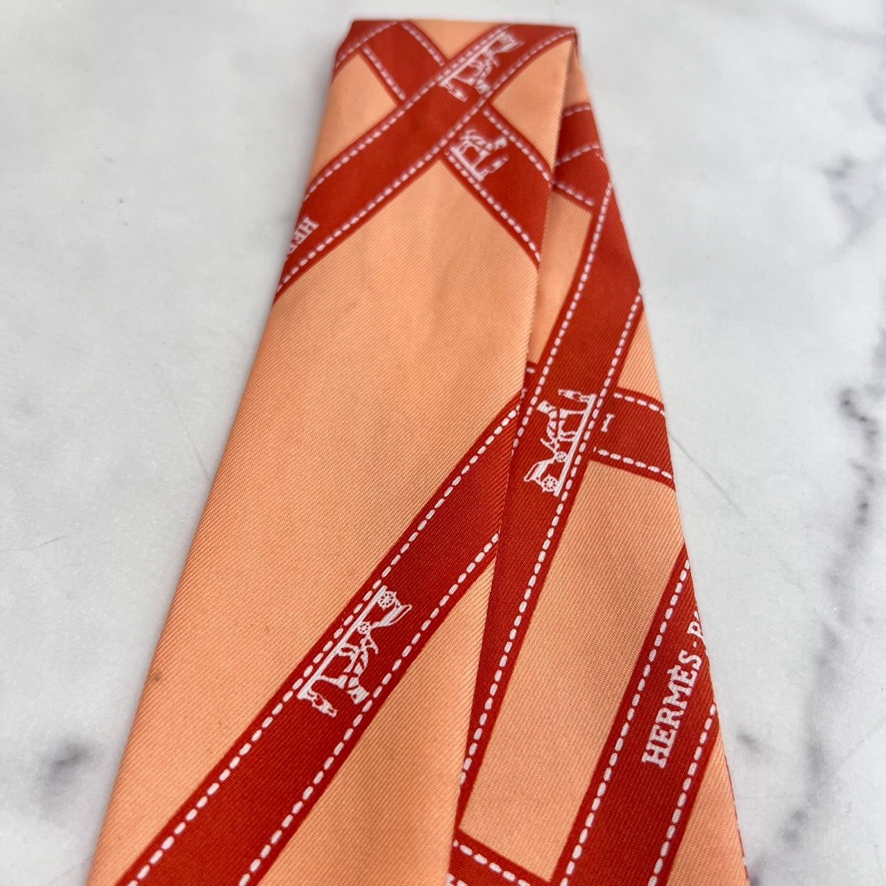 HERMES エルメス ツイリー スカーフ BOLDUC ボルデュック リボン柄 