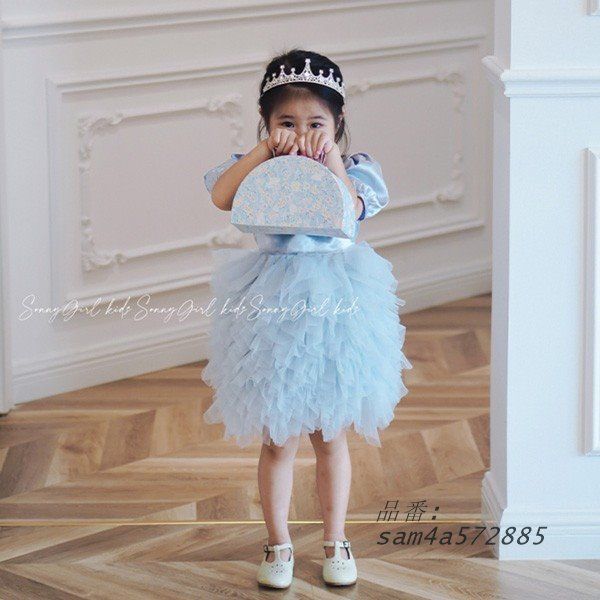 子供ドレス ワンピース 女の子 キッズドレス ひざ丈 フラワーガール am 4 a 572885