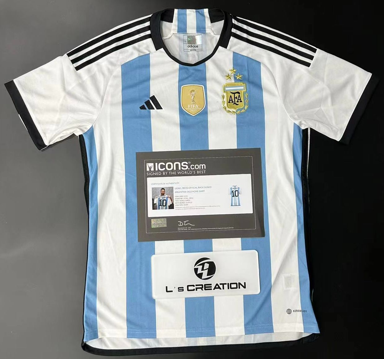 リオネル・メッシ 自筆サイン入り アルゼンチンの代表チーム