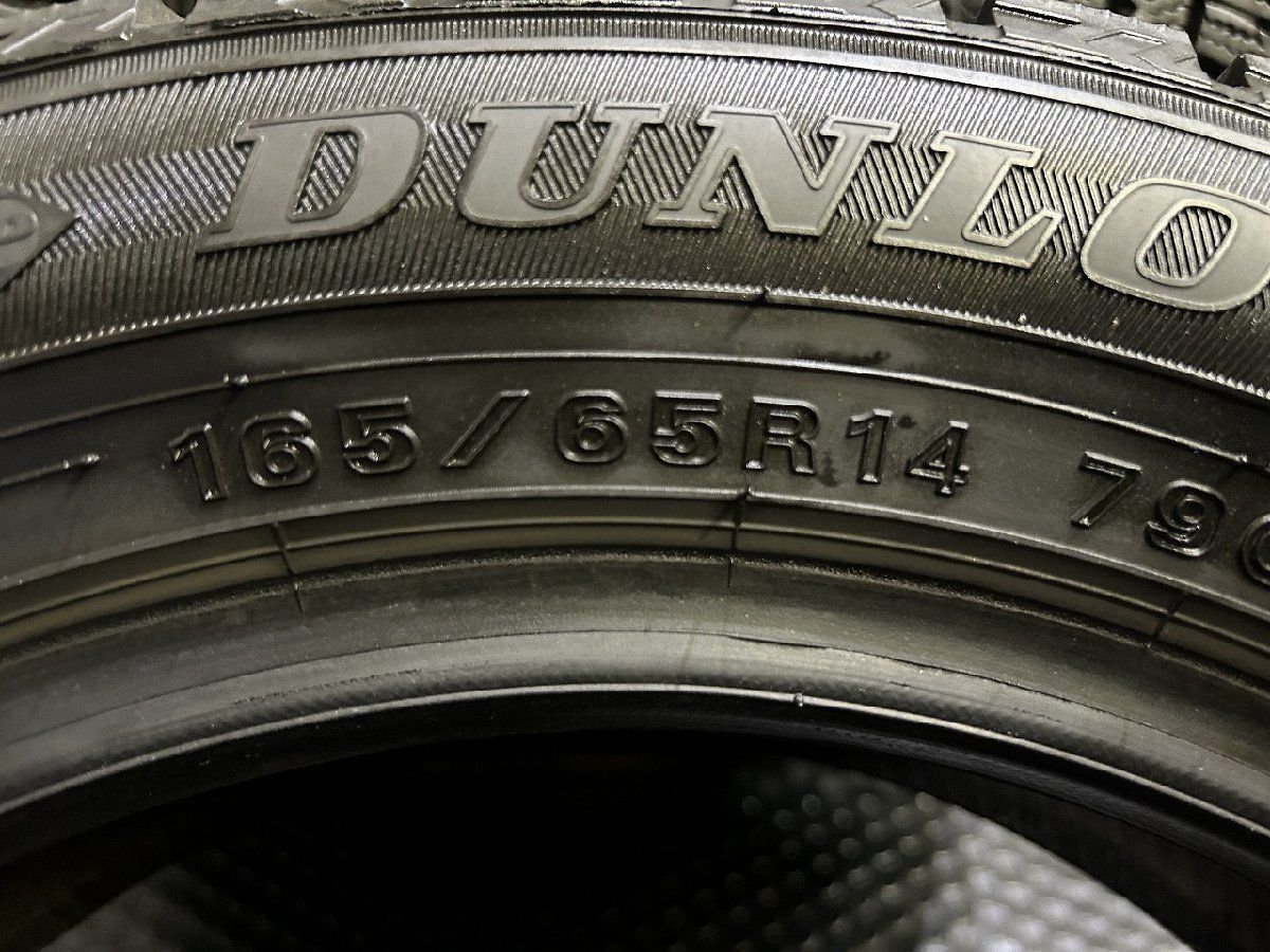 【返品無料可能】 DUNLOP WINTER MAXX WM02 165 65R14 14インチ スタッドレス 4本 21～23年製 バリ溝 タンク トール パッソ ルーミー デリカD 2等 KTH398