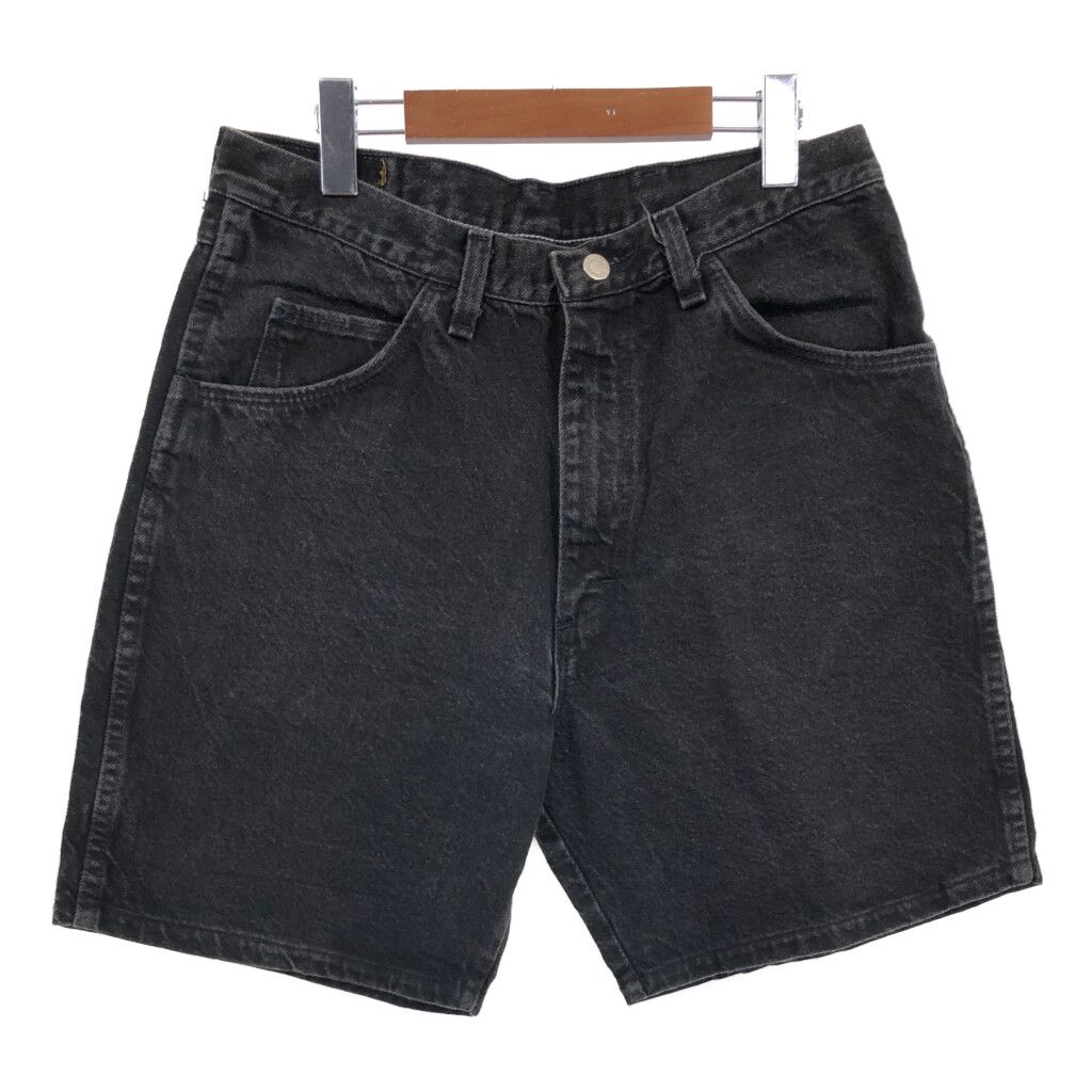 90's Wrangler ラングラーUSA製　ブラックデニム ショートパンツ 90's Wrangler ラングラーUSA製ブラックデニム ショートパンツ