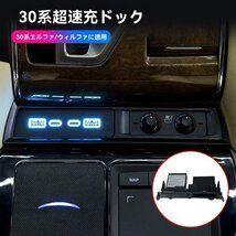15-22款 トヨタ アルファード ヴェルファイア 30系 中央コンソール USB急速充電ポート 前方設置タイプ Alphard|VellfireZYL712