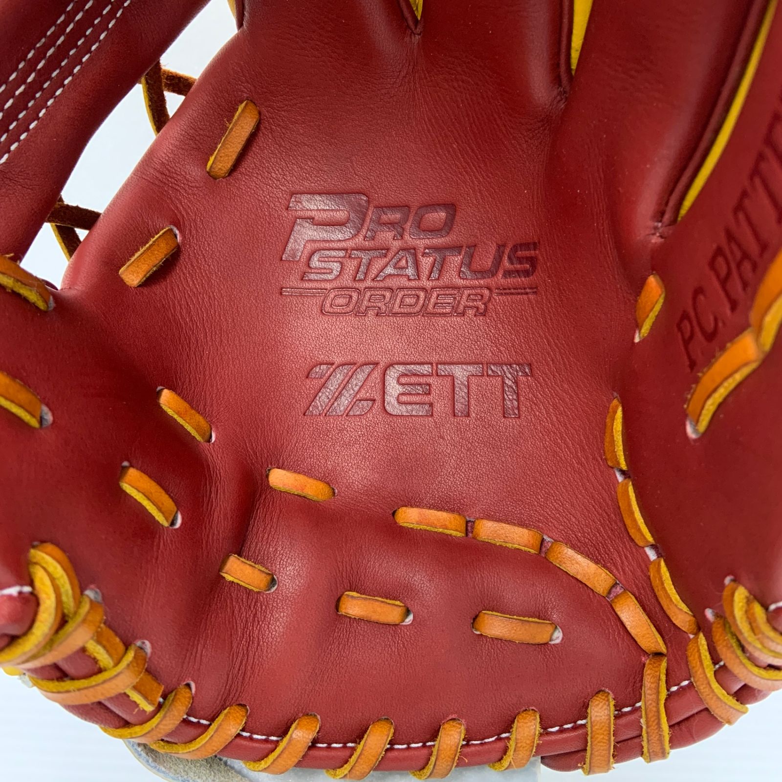 中古品 ゼット ZETT プロステイタス  オーダー 軟式 内野手用グローブ BRGPRO 今宮型 刺繍入り 4040 中古品 ゼット ZETT プロステイタス オーダー 軟式 内野手用