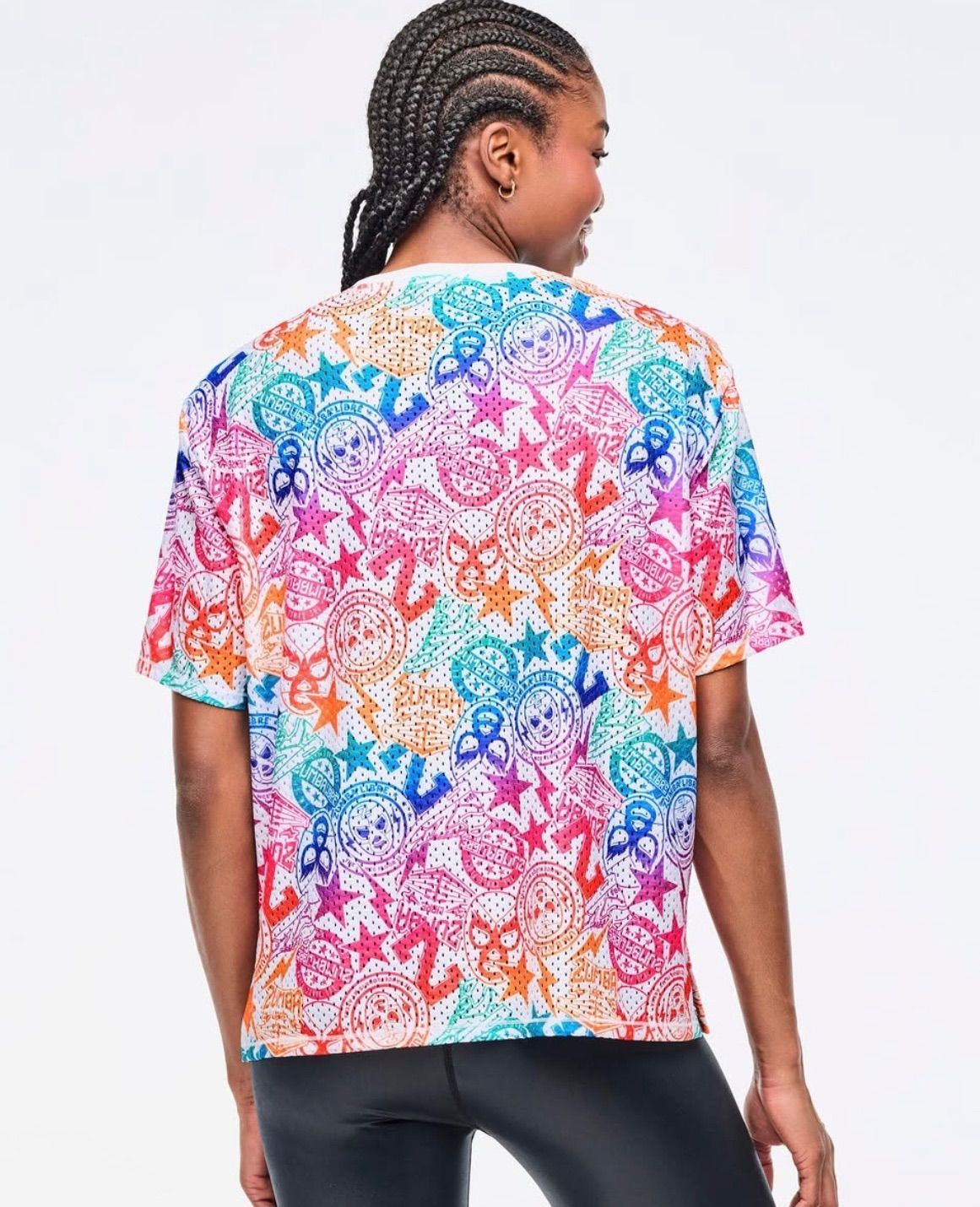 Zumba Libre Boxy Mesh Top With Side Slits ズンバ 正規品