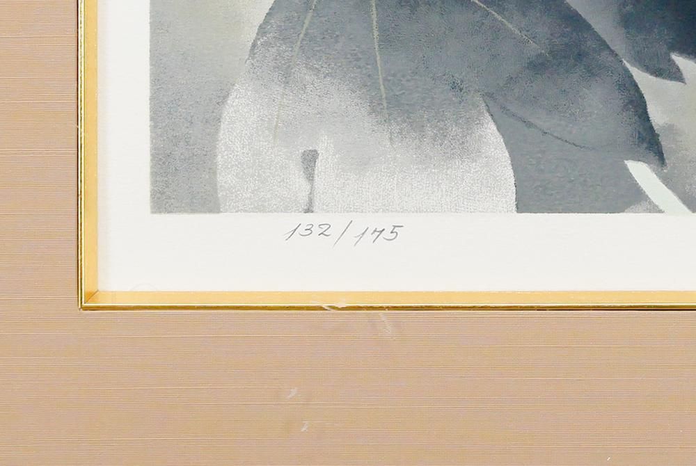 関口正男「笛-音声菩薩-」　リトグラフ　直筆サイン・エディション・作品保証書有り 関口正男「笛-音声菩薩-」 リトグラフ 直筆サイン・エディション