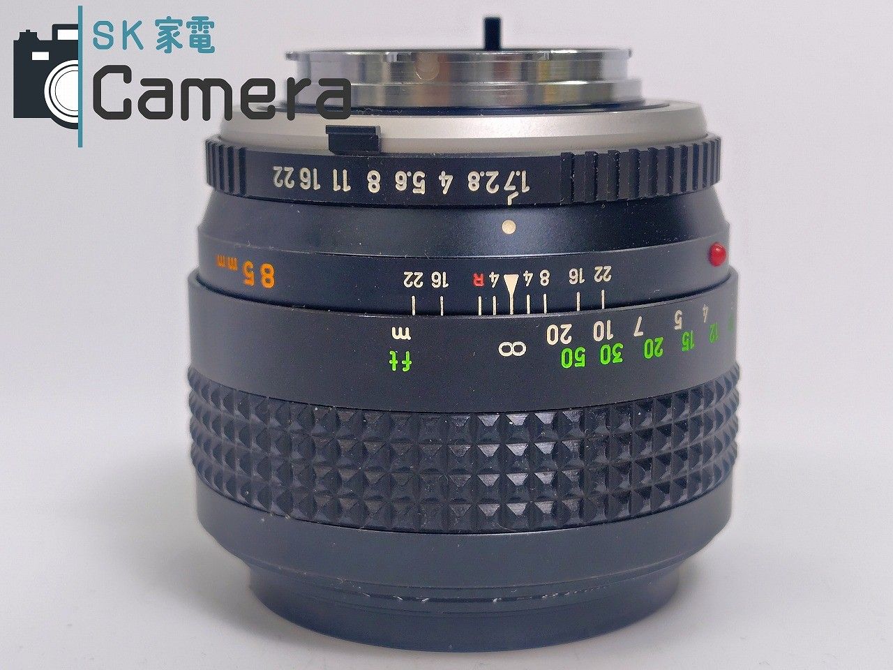 KONICA MINOLTA - 【中古】 MINOLTA MC ROKKOR 85ｍｍ F1.7 フード付き ミノルタ 絞り粘り 中古】 MINOLTA MC ROKKOR 85mm F1.7 フード付き ミノルタ