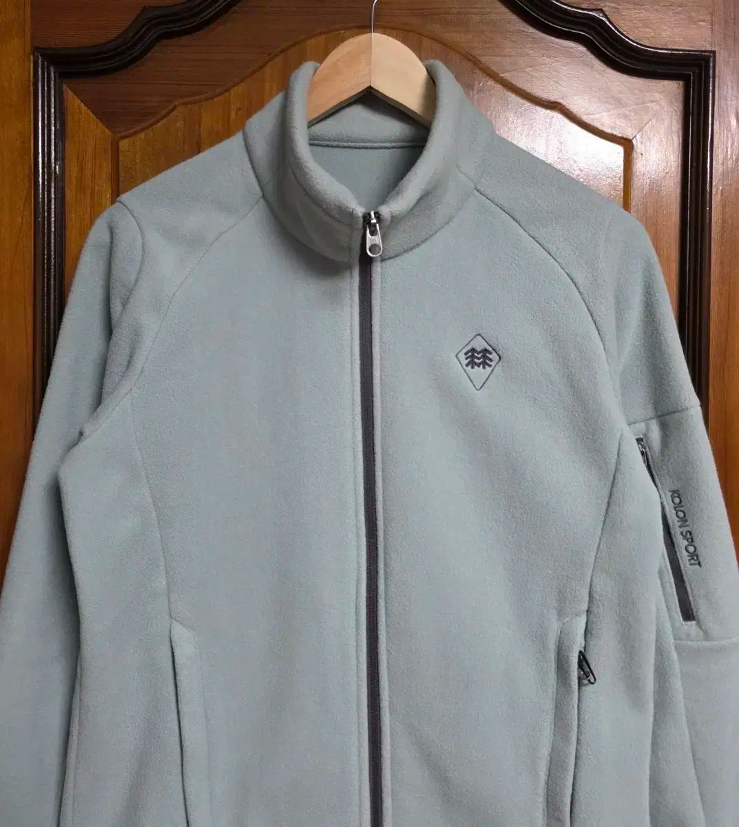 コーロンスポーツ フリース ジャケット メンズ95 レディース100 ミント コロンスポーツ 登山 キャンピング ゴルフ