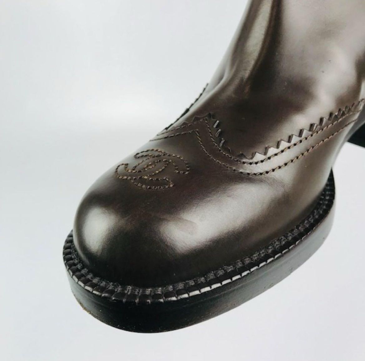 レディース レザー切替し