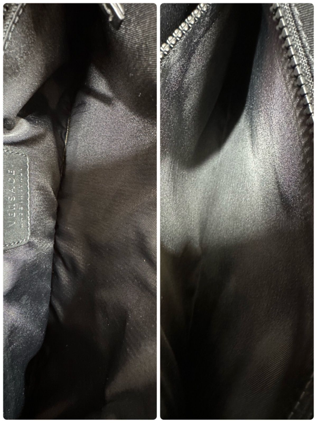 【美品】VERSACE　ヴェルサーチ　メデューサ　セカンドバッグ　金具　ロゴ　黒 楽天市場】ヴェルサーチ クラッチバッグ 本革 メデューサ