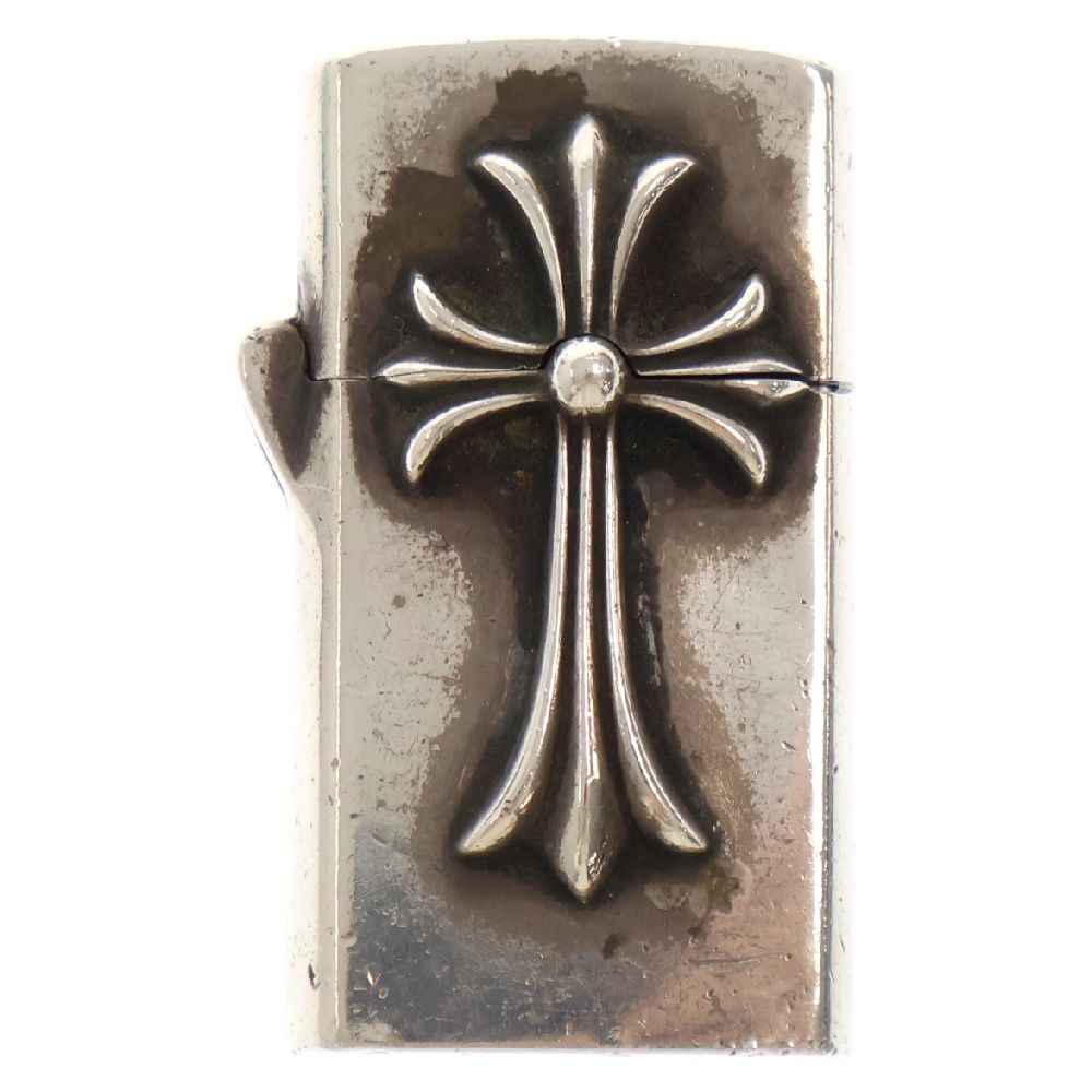 CHROME HEARTS (クロムハーツ) ZIPPO LIGHTERZ-V1 V1ナロー スモールCHクロスジッポライター シルバー