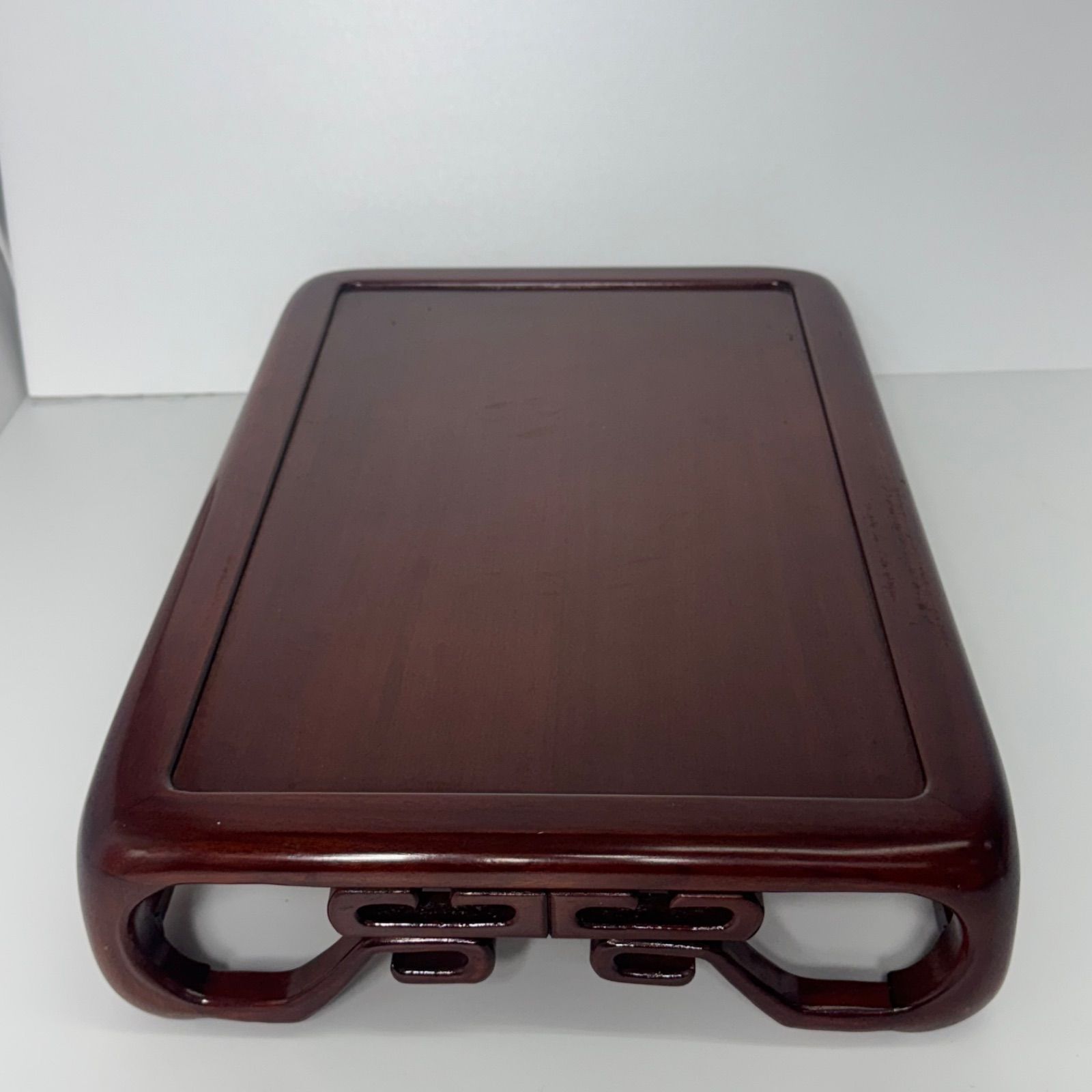 唐木 花台 香炉台 飾り台 花梨木 透かし彫り 木製 高級 華道具 盆栽台