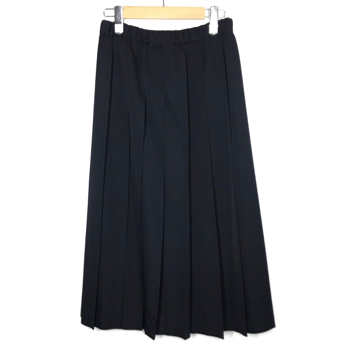 m-067robe de chambre ギャルソン　ジャンパープリーツスカート comme des garçons 濃紺ジャンバースカート