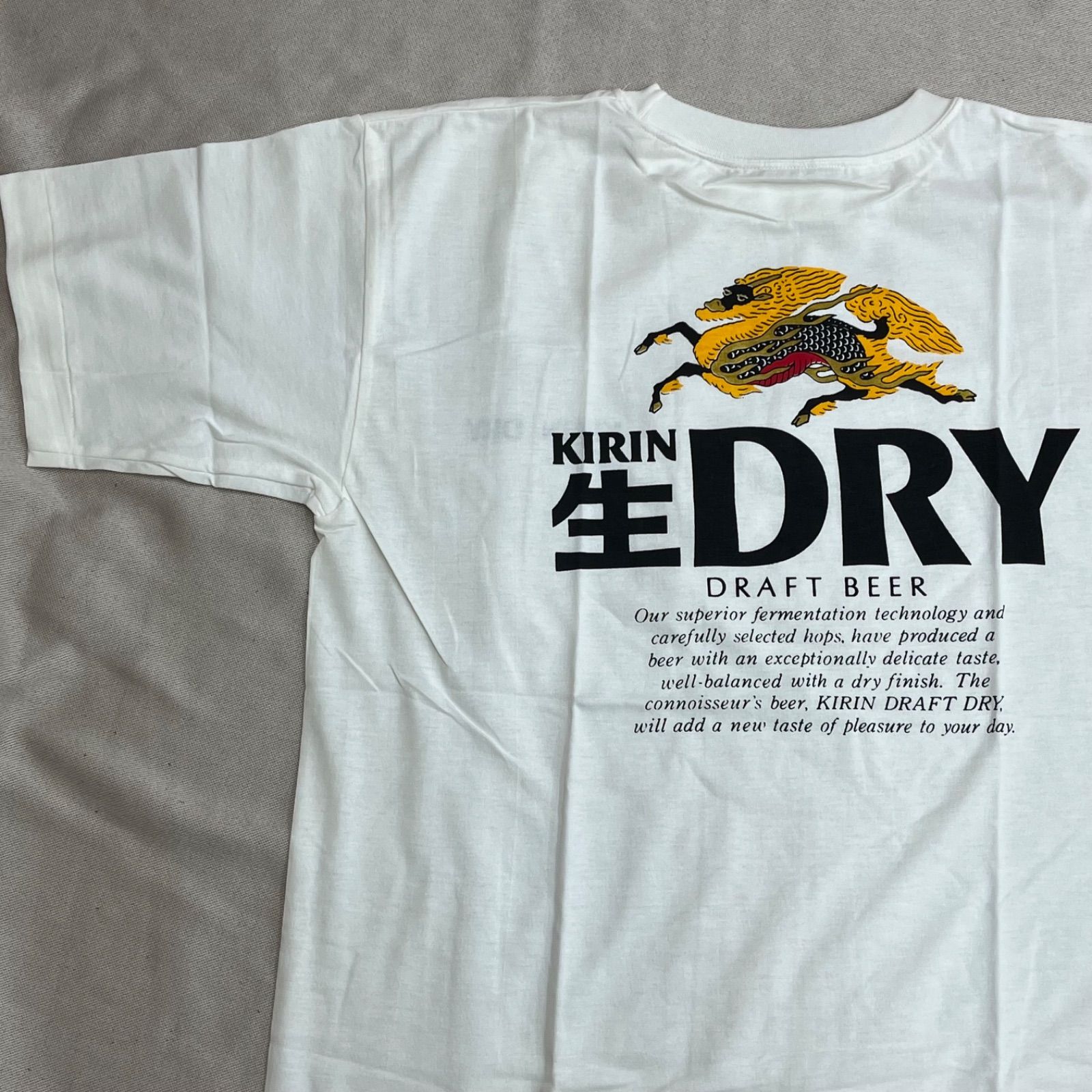 未使用】【レア】キリン 生 ビール ドライ Tシャツ ノベルティ 非売品