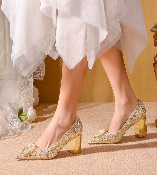 太ヒール ウェディング