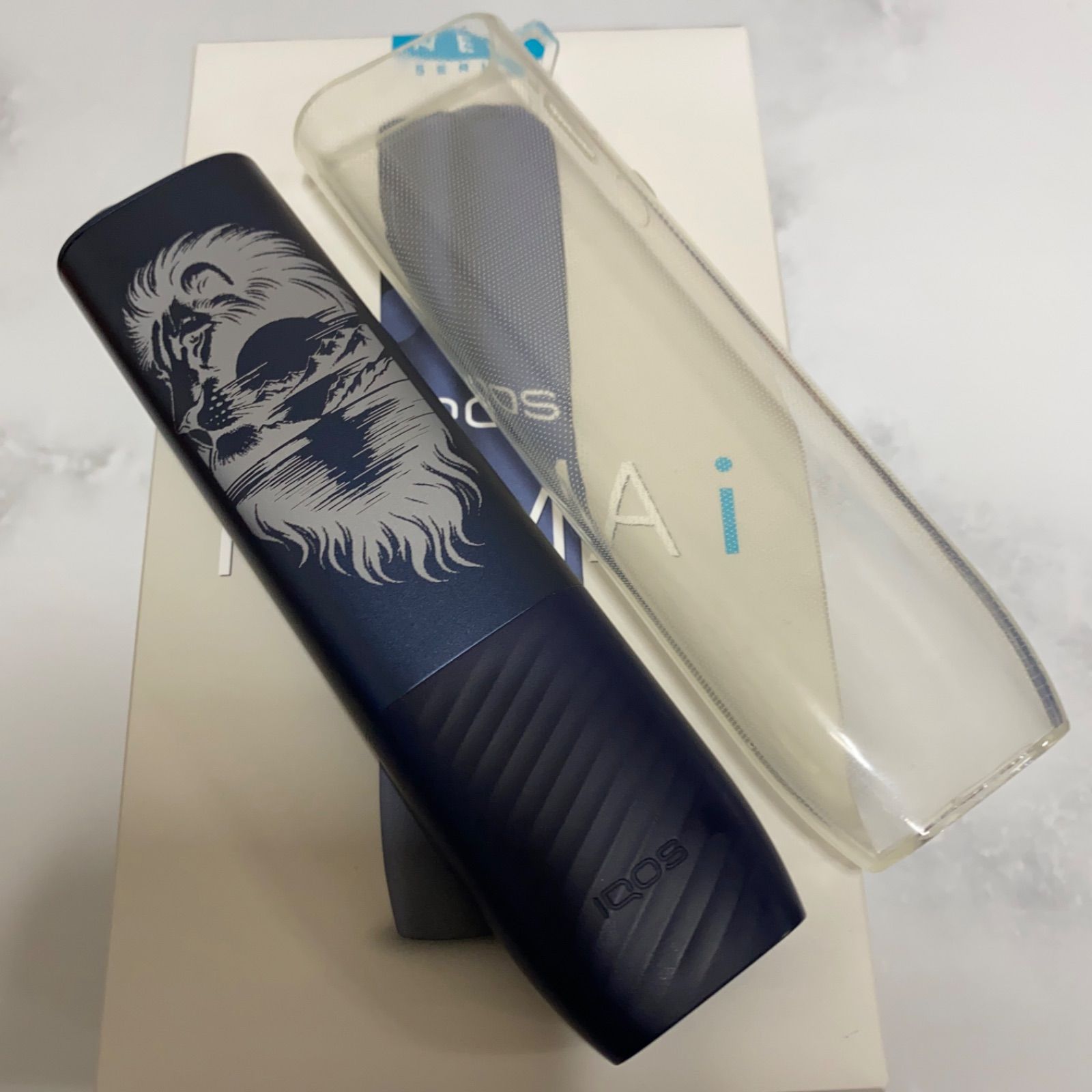 ライオン サバンナ 夕日 デザイン レーザー加工 iQOS ILUMA i ライオン サバンナ 夕日 デザイン レーザー加工 iQOS ILUMA i