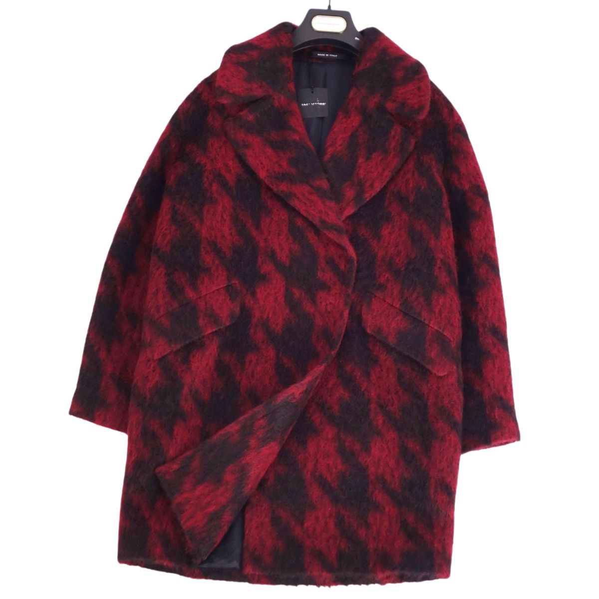 未使用 タリアトーレ TAGLIATORE コート ロングコート 千鳥格子 コッ