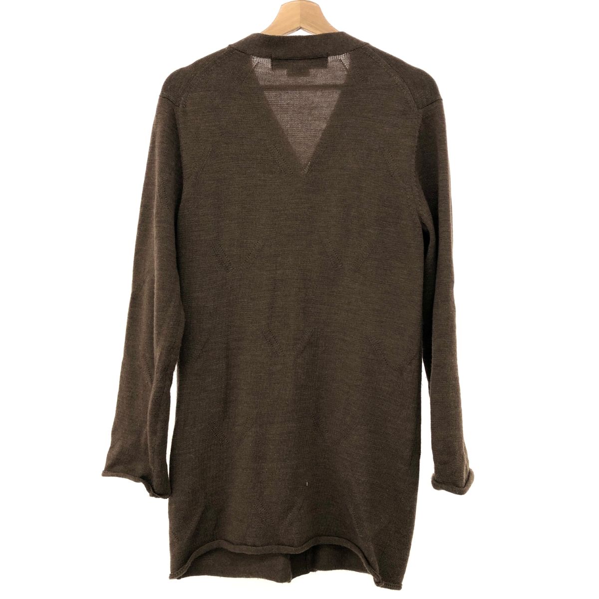 コムデギャルソン オムプリュス ロングカーディガン ブラウン S AD2012