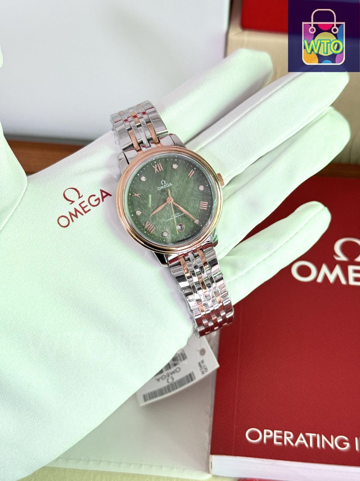 【稼働品】オメガ◆レディースウォッチ　80 今日特価】Omega オメガ シーマスター パールマザーオブパール