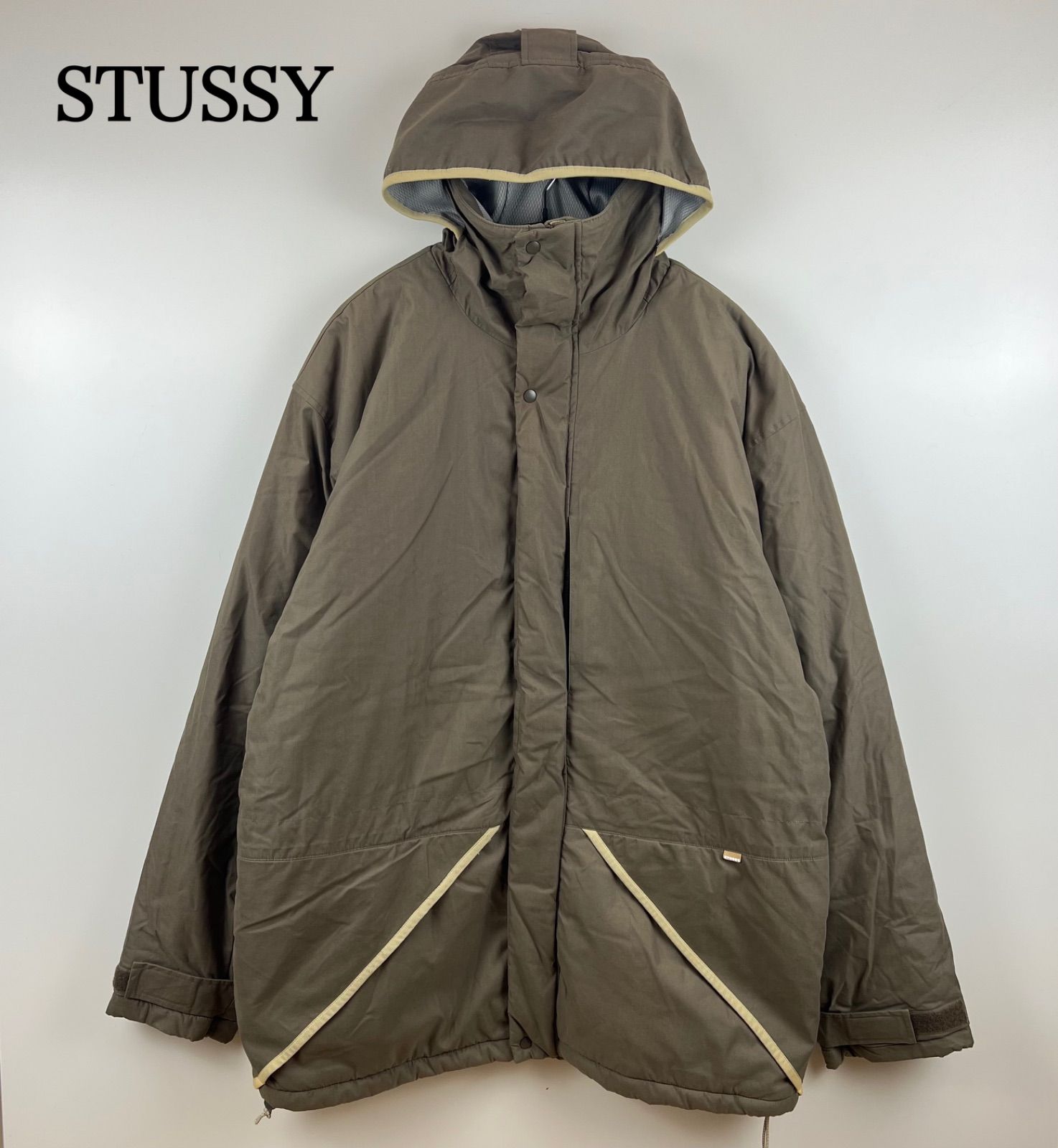 00s archive Stussy コットンシェルジャケット ドローコード 00s archive Stussy コットンシェルジャケット ドローコード ヘルシー
