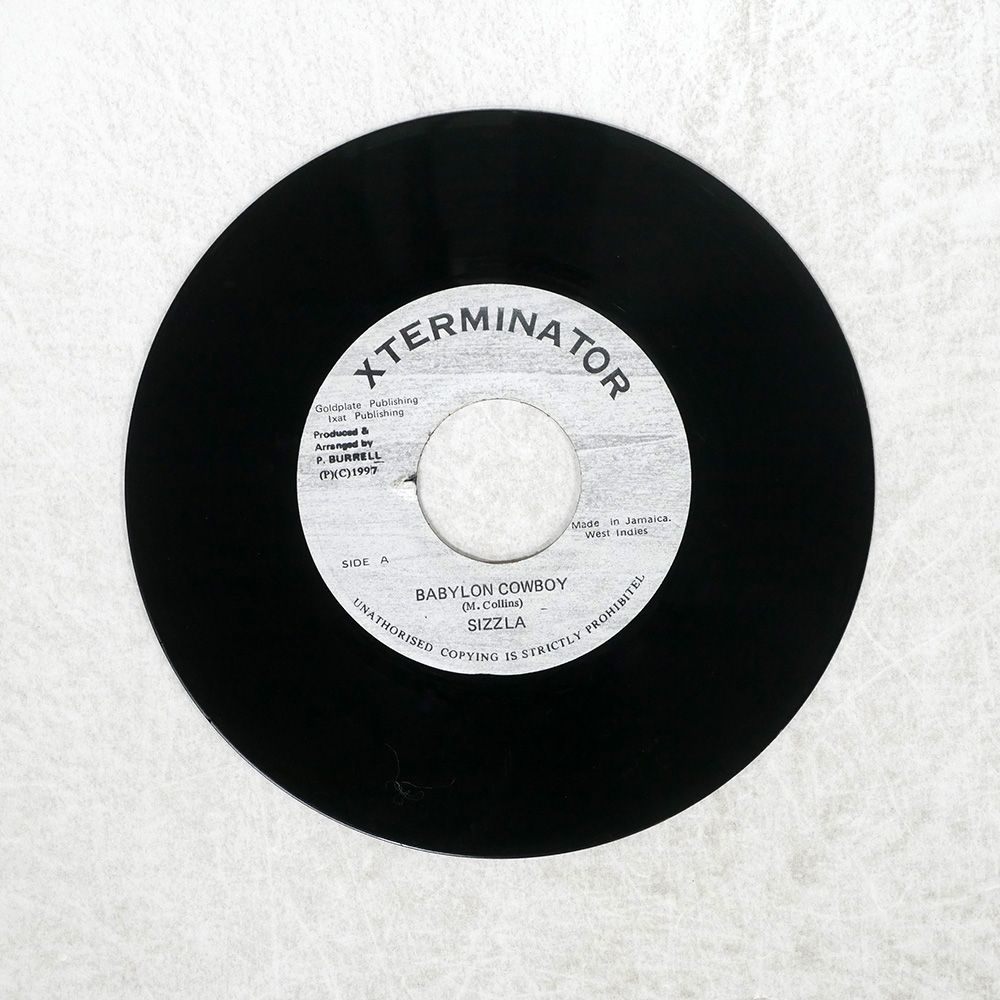 ジャマイカ盤 SIZZLA/BABYLON COWBOY/XTERMINATOR NONE 7