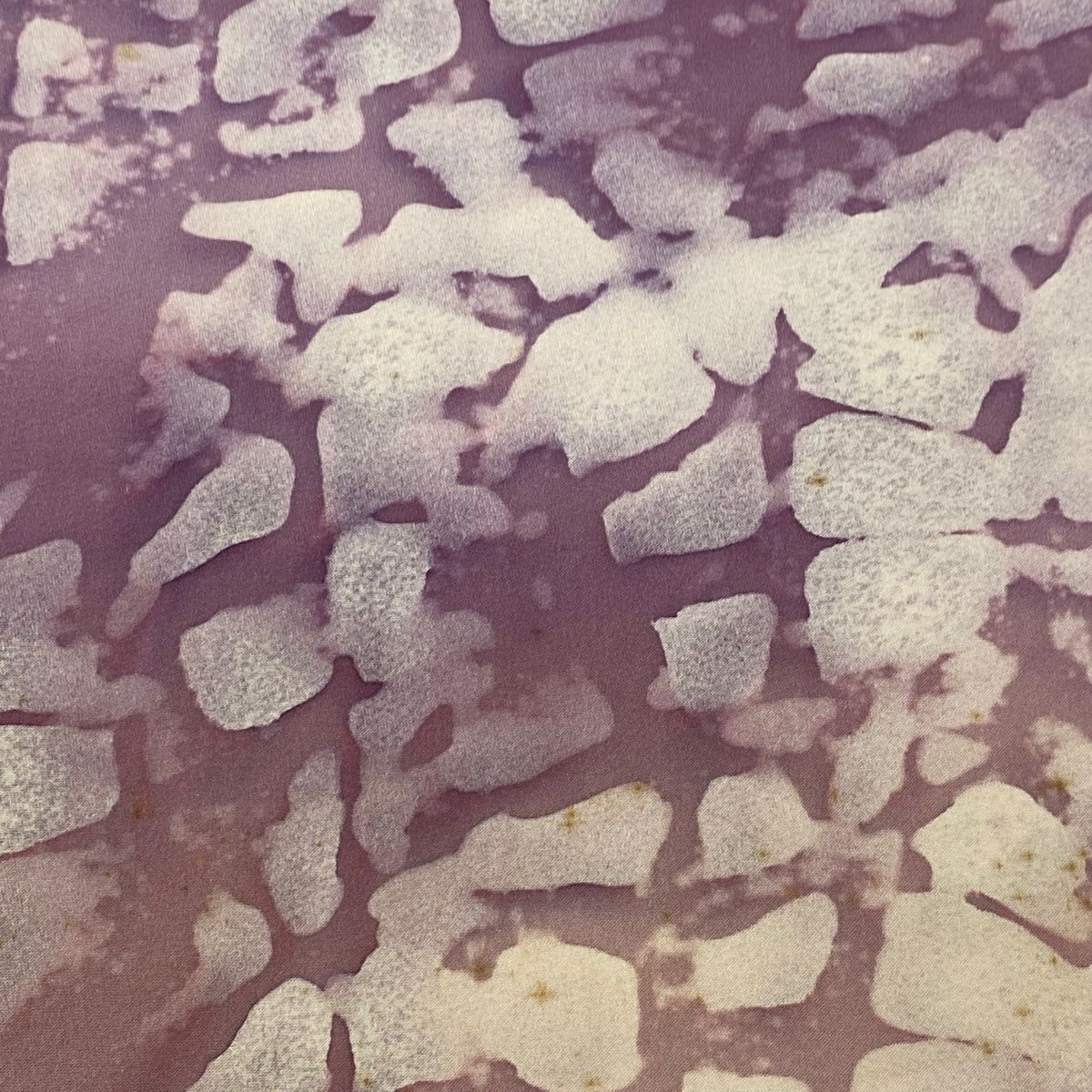 反物 秀品 小紋 幾何学 ぼかし 薄紫 正絹