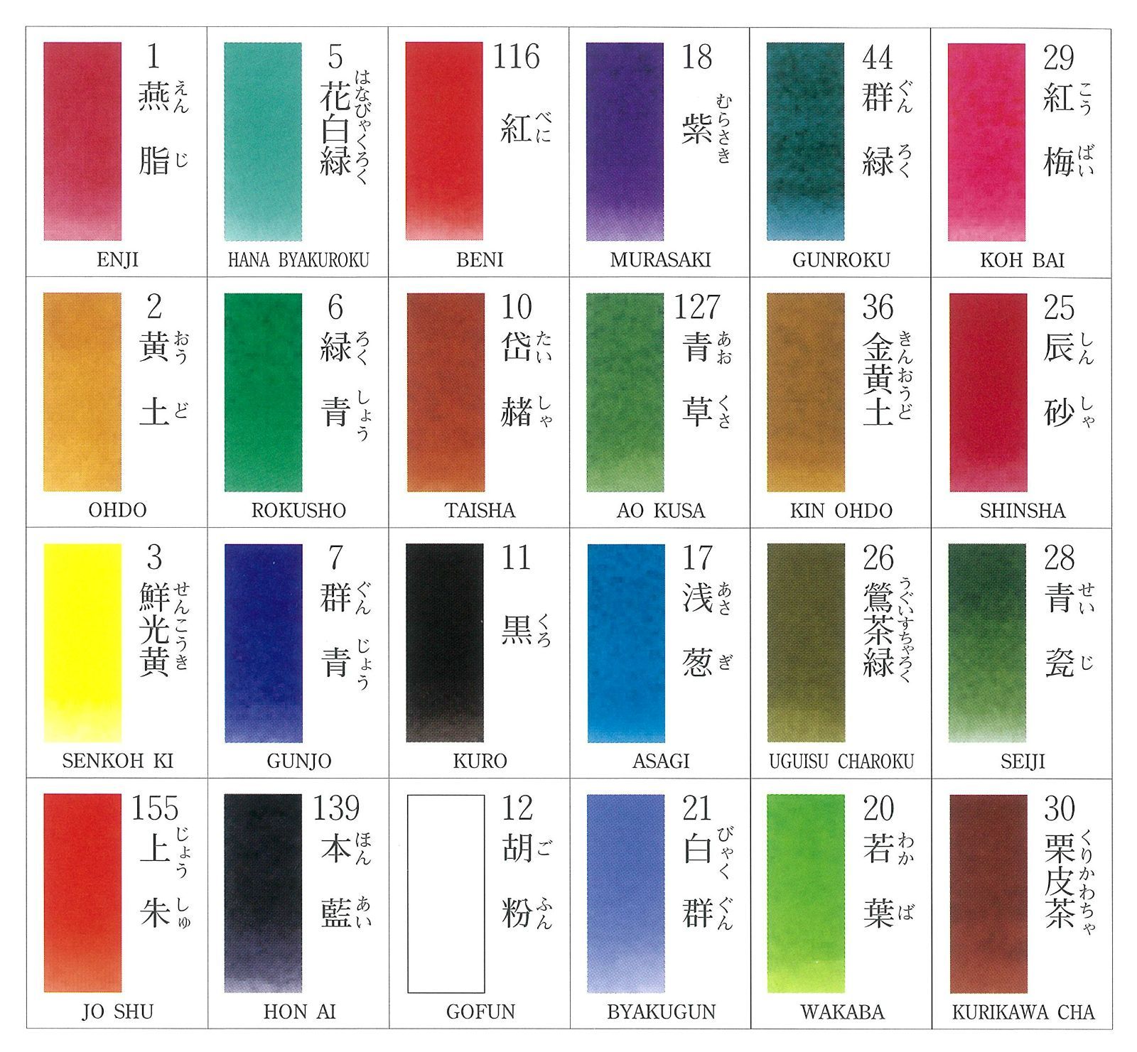 在庫処分】日本画用絵具 吉祥 角顔彩 上製 24色 - メルカリ