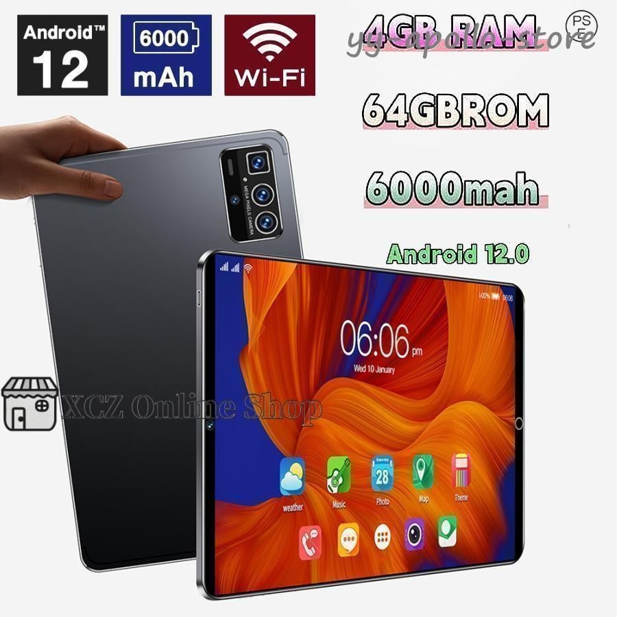 2025年最新 タブレット 本体 10インチ Android 12 Wi-Fiモデル 通話対応 1920*1200IPS液晶 simフリー 軽量 在宅勤務 ネット授業 人気