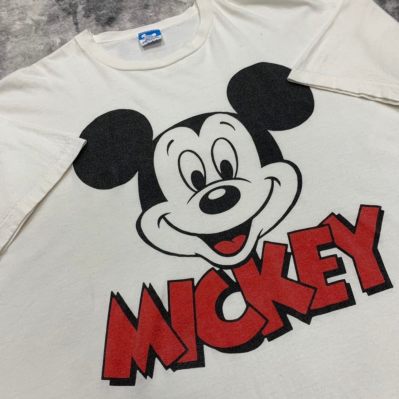 80s USA製 ディズニービンテージ Tシャツ 半袖 ミッキーマウス フリーサイズ 古着 古着屋 埼玉 ストリート オンライン 通販 アメカジ ビンテージ 2401010