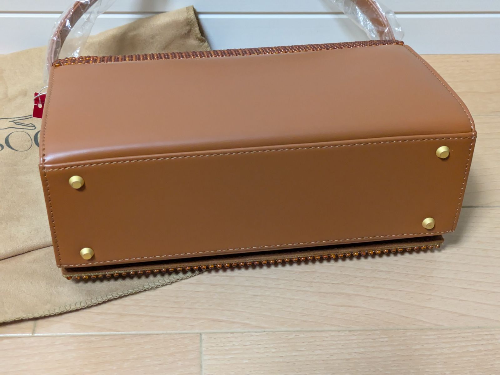 新品未使用 PERSOGE ペルソージ 琥珀 2wayバッグ ハンドバッグ