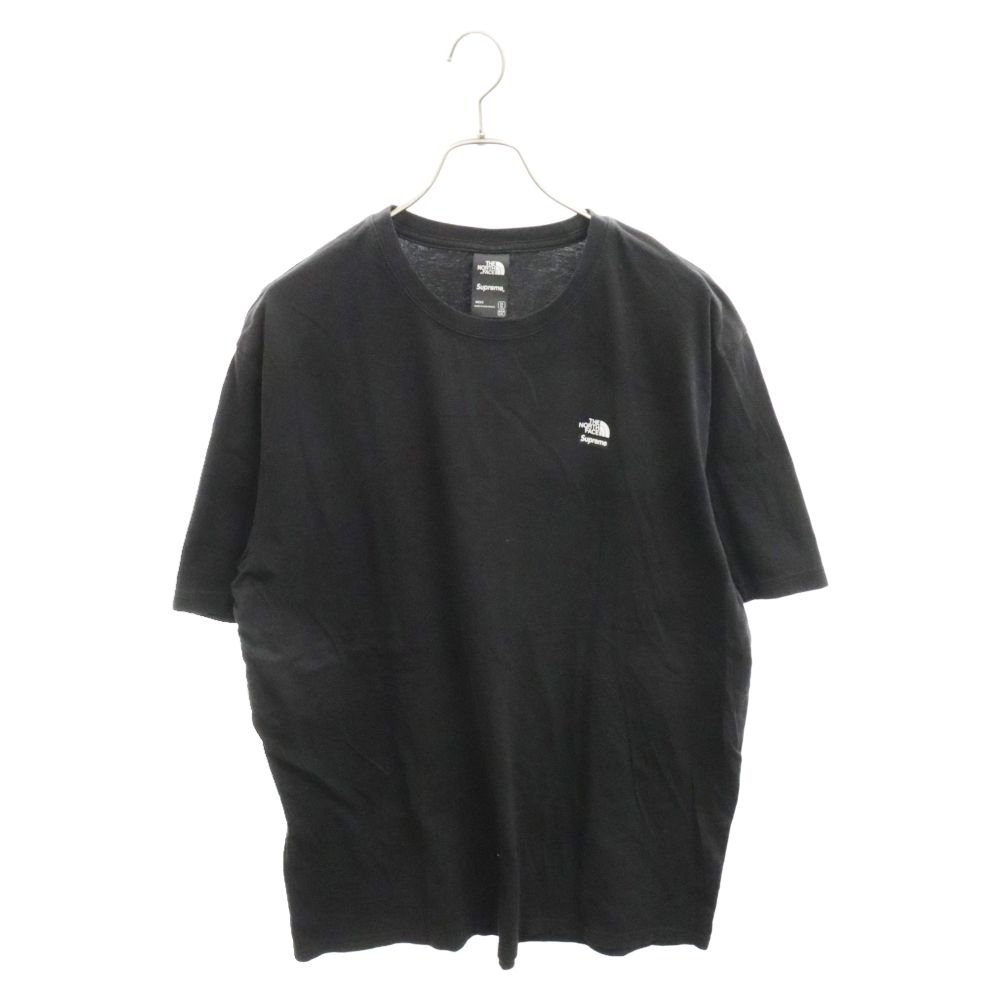 SUPREME (シュプリーム) 21AW × THE NORTH FACE Mountains Tee ザノースフェイスマウンテンロゴプリント半袖Tシャツ カットソー ブラック NT52101I