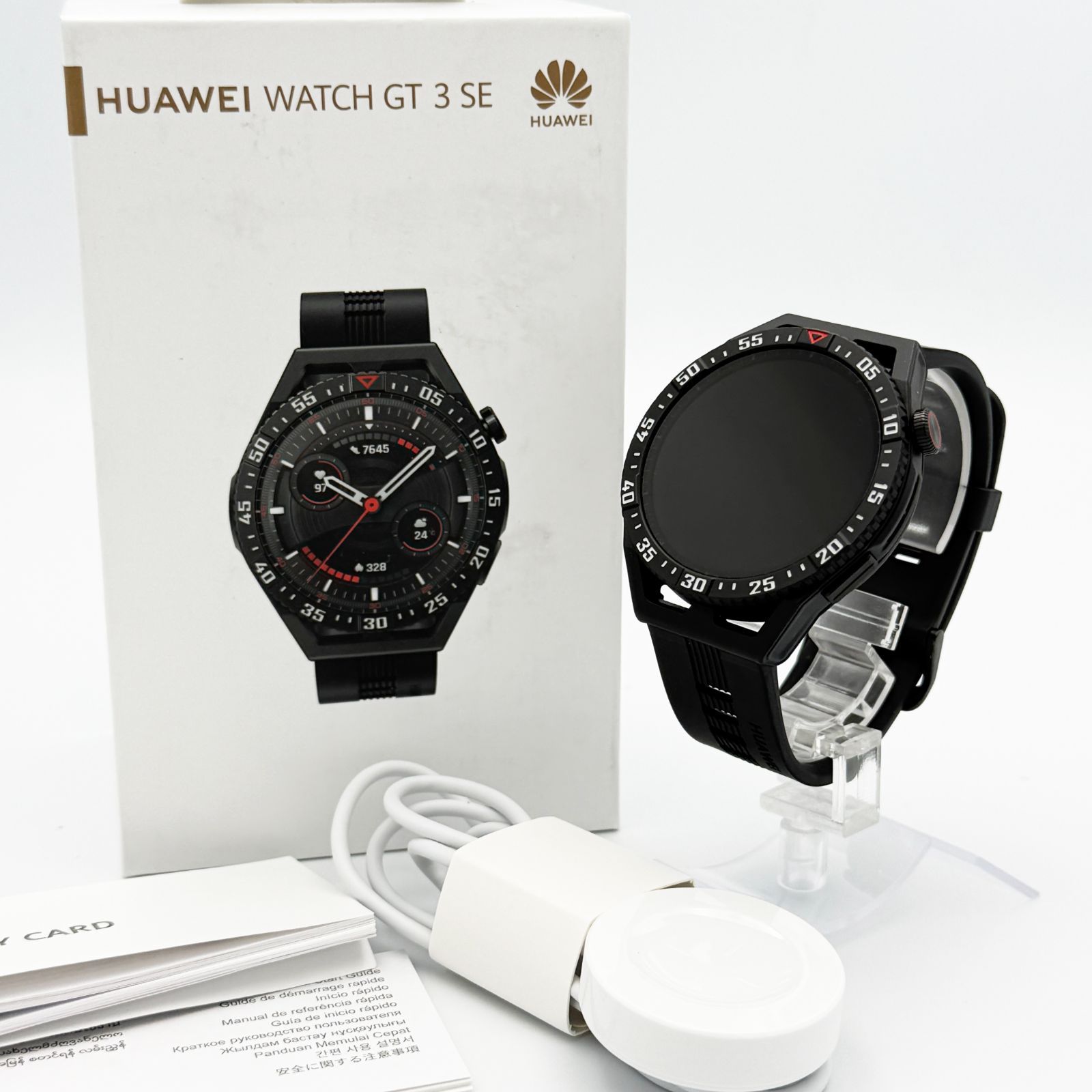 HUAWEI ファーウェイ HUAWEI WATCH GT 3 SE グラファイトブラック RUNEB29 スマートウォッチ