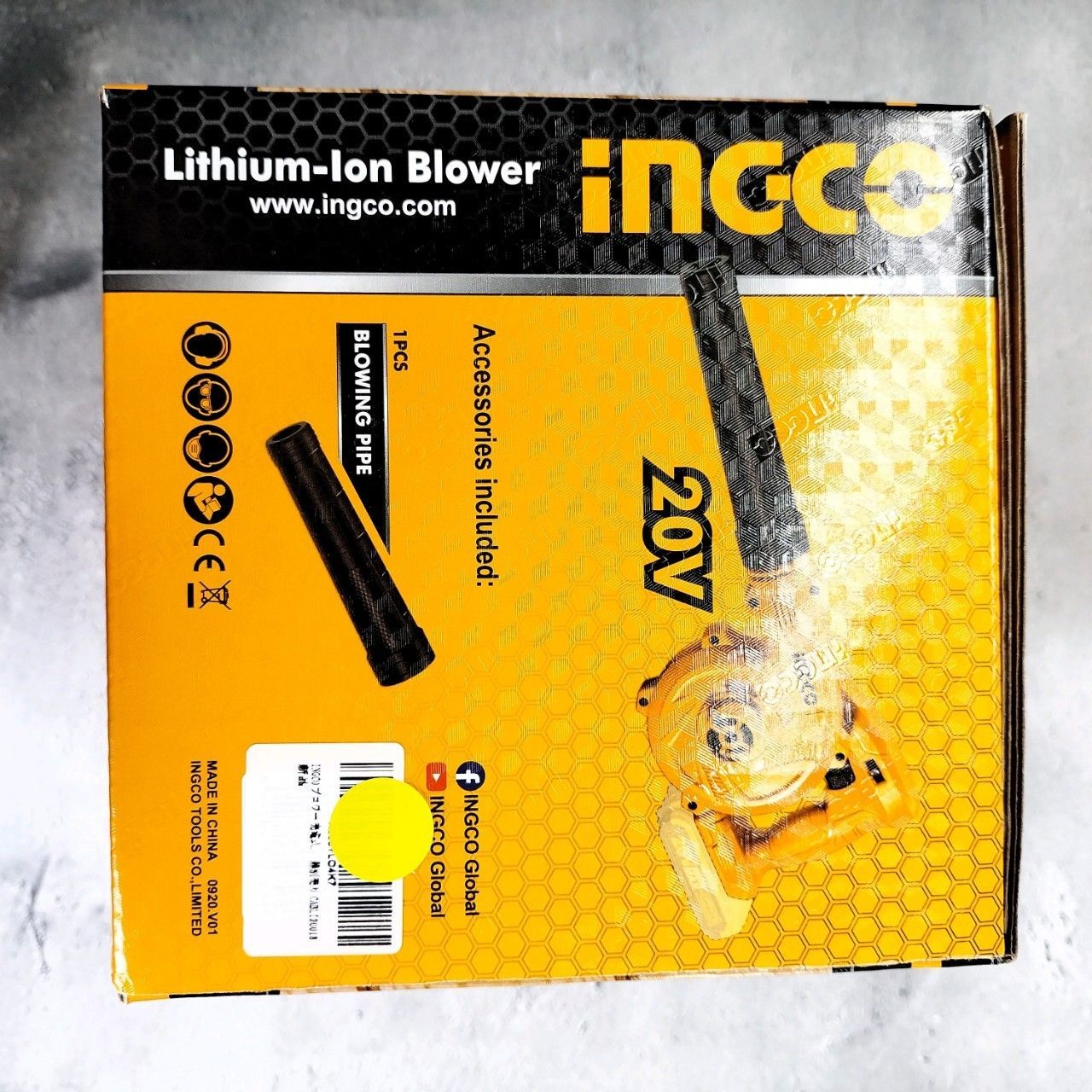 INGCO ブロワー 充電式 20V CABLI20018バッテリー、充電器は