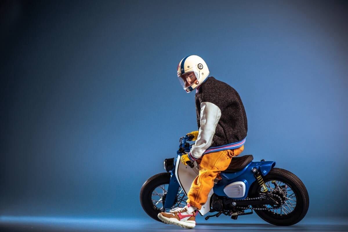 TrickyMan12 1/6 スーパーカブ オートバイ SUPER CUB motorcycle