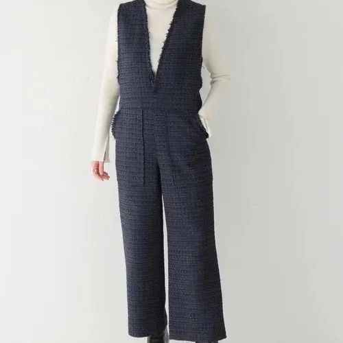 IENA イエナ ツイードオールインワン 22-040-900-208-130