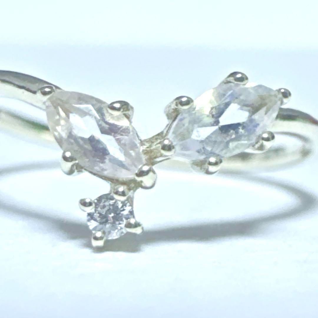 ETE エテ 指輪 リング K10 透明石 ダイヤモンド0.01ct