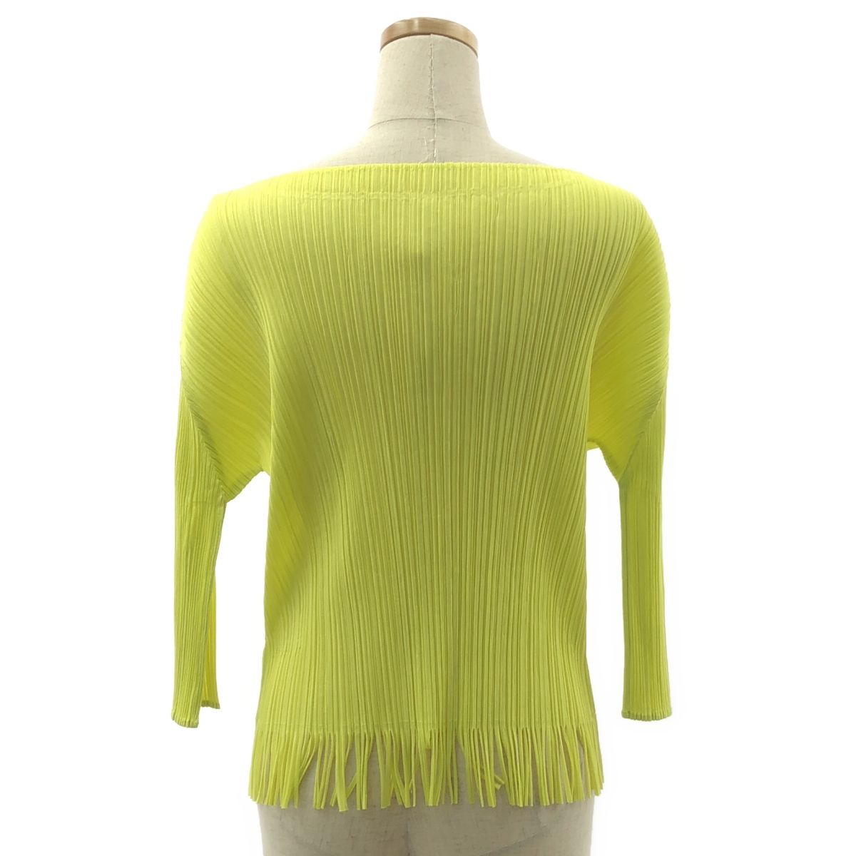 PLEATS PLEASE!　イエローゴールド ポンチョ　イッセイミヤケ Pleats Please Issey Miyake 