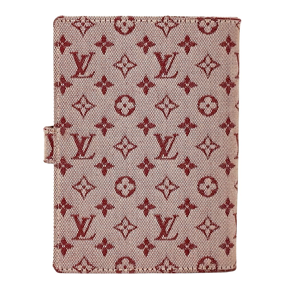ルイ ヴィトン LOUIS VUITTON 手帳カバー モノグラム ミニ レディース メンズ ブランド キャンバス アジェンダPM チェリー レッド R20912 スフイロ ボールペン付 おしゃれ かわいい