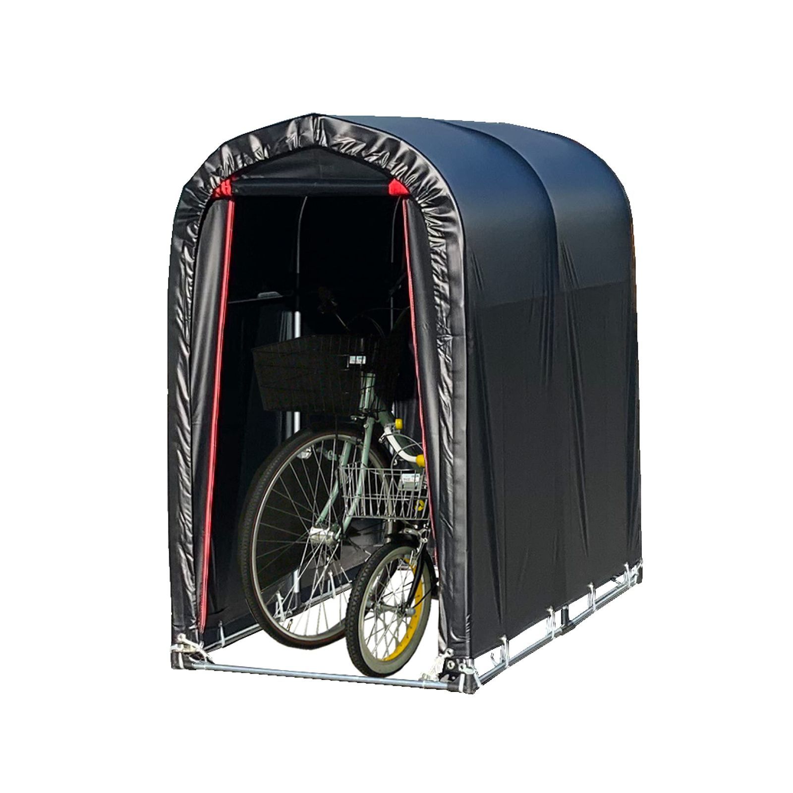 ブラック カーテン開閉 本体一式 耐水圧50000mm バイク 2台用BK 自転車 サイクルハウス アウトドア用品 車庫 Corporation ガレージ 国産 南榮工業 Nan-a