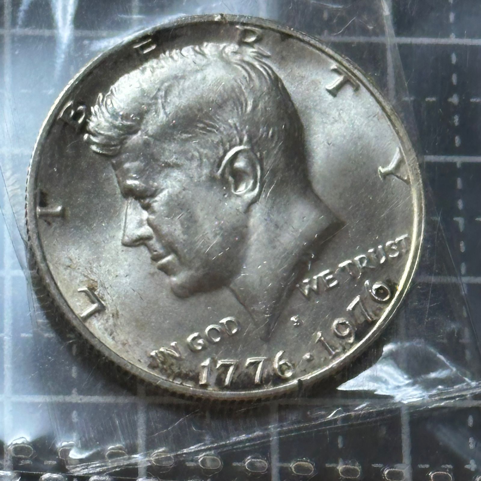 1964年＆1976年 ケネディハーフダラー銀貨セット 本物 アメリカ