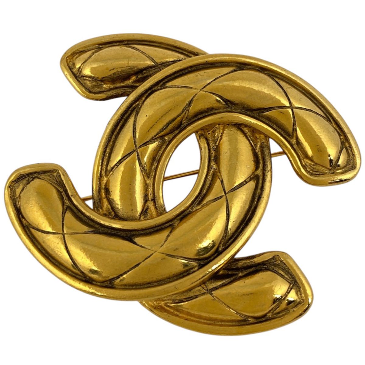 シャネル CHANEL ココマーク ブローチ マトラッセ ブローチ GP