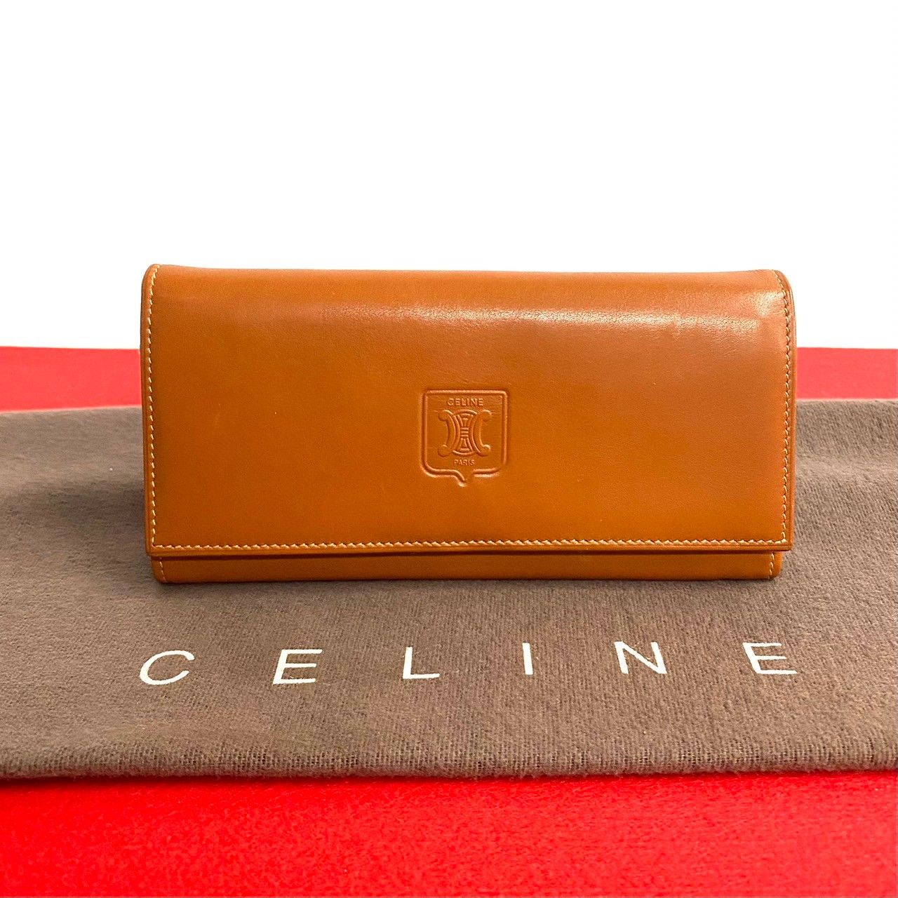 ほぼ未使用 希少 CELINE セリーヌ ヴィンテージ ブラゾン トリオンフ 