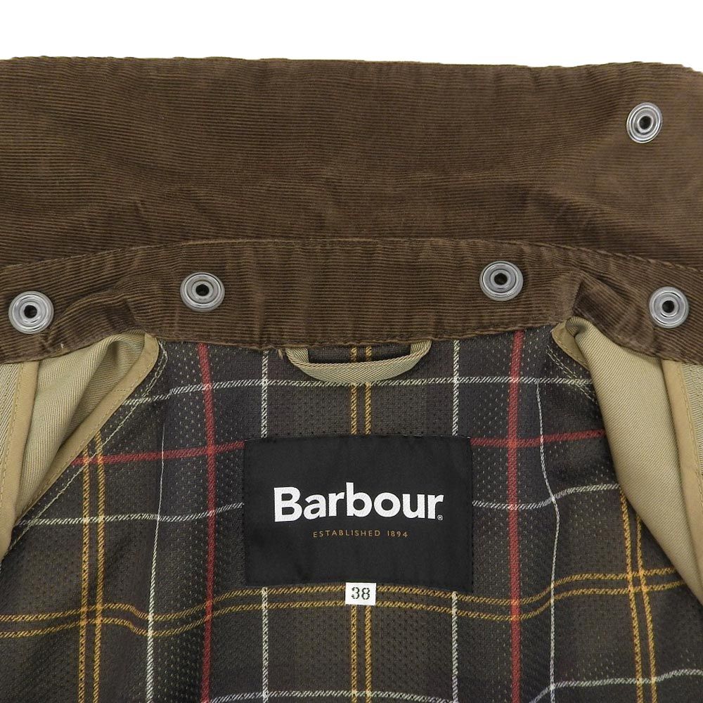 Barbour バブアー 美品 Barbour バブアー 襟コーデュロイ コットン 