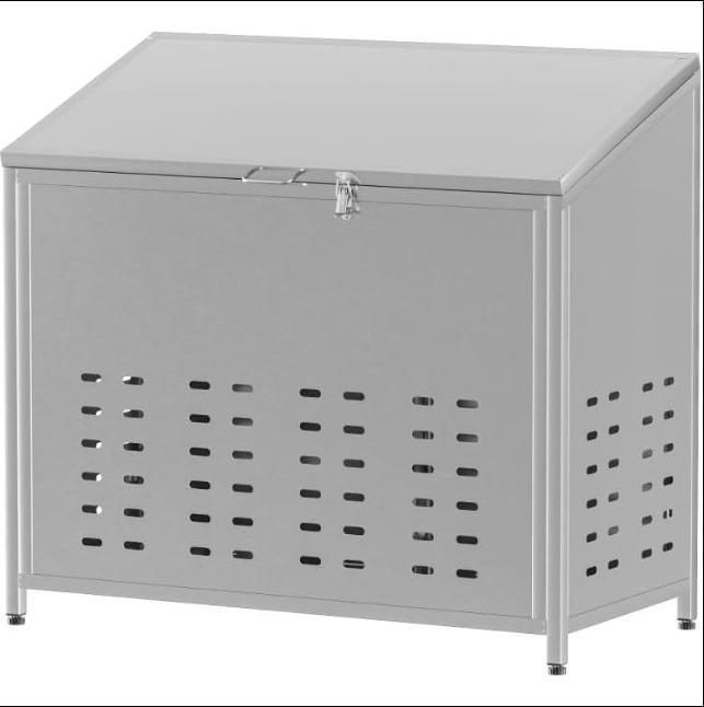 ゴミ箱 屋外 ゴミステション 大きい 組立式 横幅90cm ゴミ箱鋼280L ゴミ箱 屋外 ゴミステション 大きい カラス除け ゴミ荒らし防止 高強度